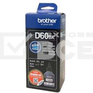 Чернила водорастворимые Brother BTD60BK черный (108 мл, 6500 стр.) для Brother DCP-T310/T510W/T710W