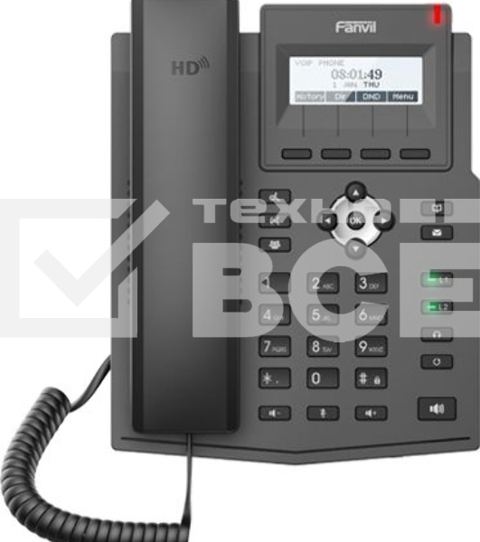 Телефон IP Fanvil X1SG черный