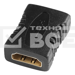 Адаптер аудио-видео Buro HDMI (f)/HDMI (f) Позолоченные контакты черный (BHP-ADP-HDMI-2.0)