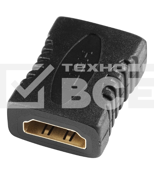 Адаптер аудио-видео Buro HDMI (f)/HDMI (f) Позолоченные контакты черный (BHP-ADP-HDMI-2.0)