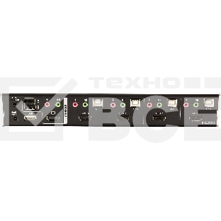 Переключатель, электрон., KVM+Audio+USB 2.0,  1 user USB+HDMI =>  4 cpu USB+HDMI, соШнур. USB 2х1.8м., настол., исп.стандарт, без OSD, некаскад.. CUBIQ 4 PORT HDMI KVMP SWITCH W/1.8M