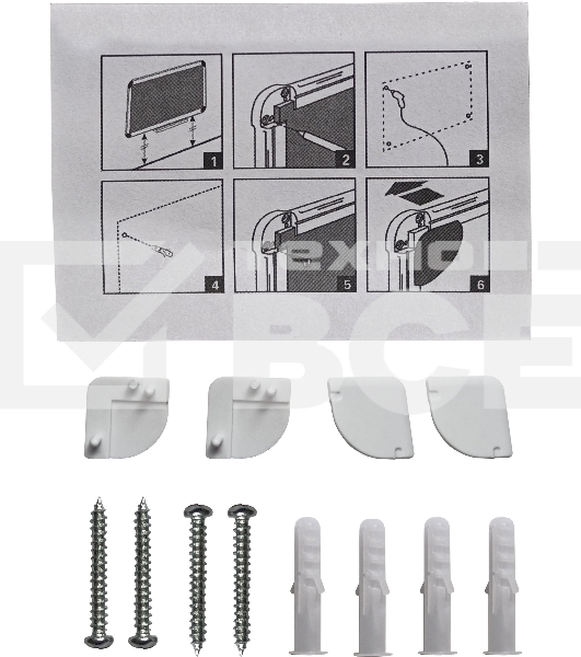 Доска магнитно-маркерная Silwerhof белый 100x150см алюминиевая рама