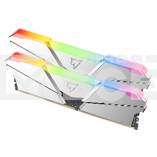 Оперативная память NETAC Shadow, DDR4, 16GB (2x8GB), 3200MHz, CL14, с радиаторами, RGB, серебристый