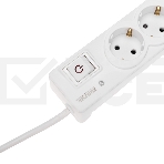 Сетевой фильтр 5 гнезд, 3м, 3х1,5мм², с автовыкл, 2 USB, белый KRANZ, фото7