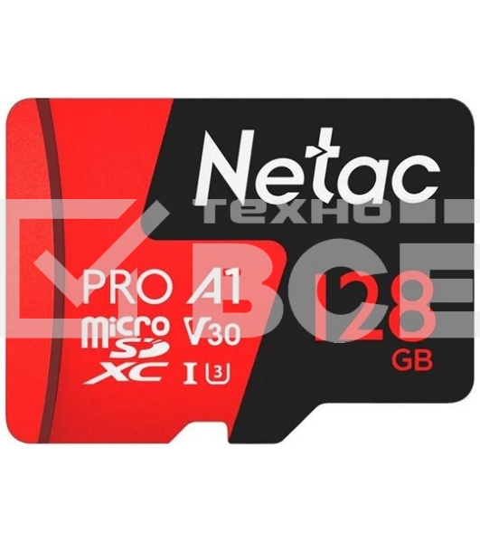 Флеш карта MicroSD card Netac P500 Extreme Pro 128GB, retail version w/o SD adapter