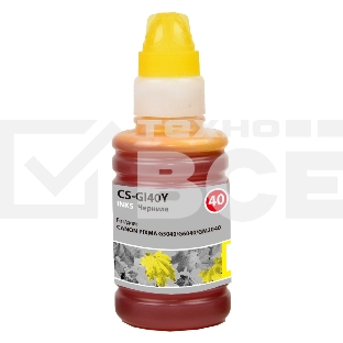 Чернила Cactus CS-GI40Y желтый70мл для Canon Pixma G5040/G6040/GM2040