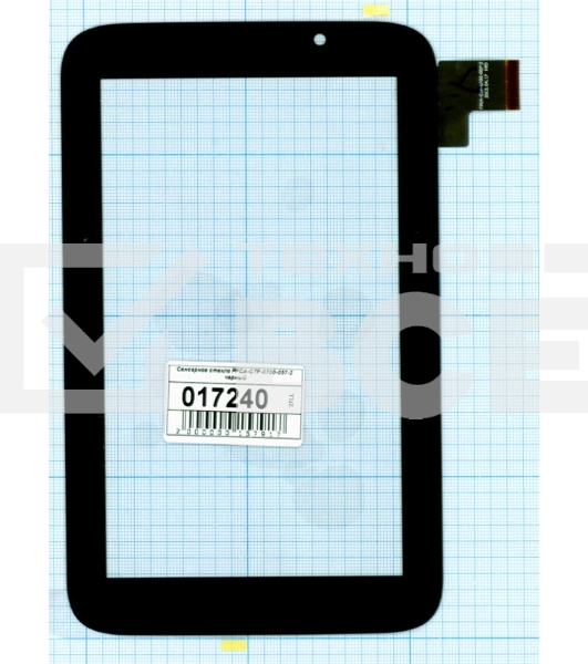 Сенсорное стекло (тачскрин) FPCA-CTP-0700-057-2, черное