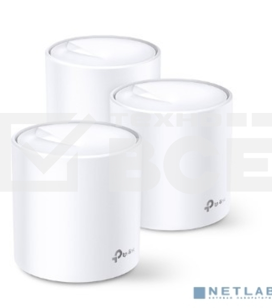 Домашняя Mesh Wi-Fi система TP-Link Deco X60(3-pack) AX3000