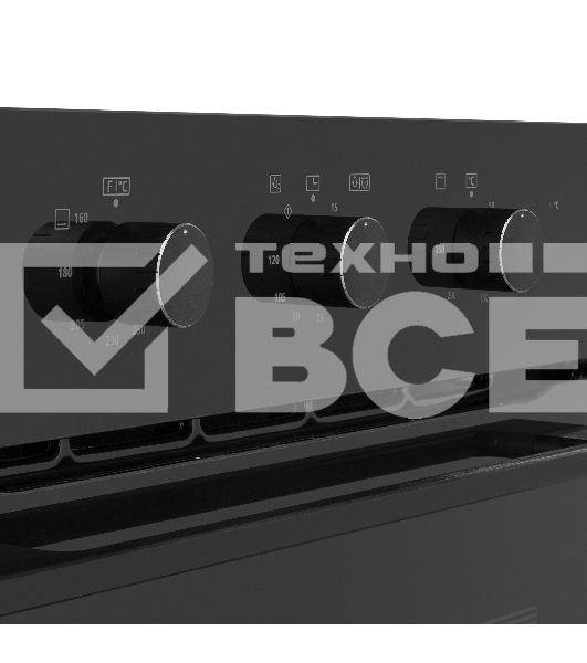Шкаф духовой газовый с электрическим грилем Maunfeld MOGS703B2, встраиваемый