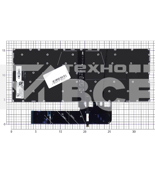 Клавиатура для ноутбука Lenovo Ideapad 530S-14ARR серебристая