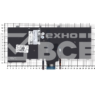 Клавиатура для ноутбука Dell Latitude E7440 E7420 черная с подсветкой и указателем