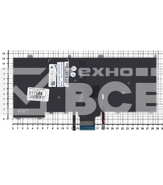 Клавиатура для ноутбука Dell Latitude E7440 E7420 черная с подсветкой и указателем