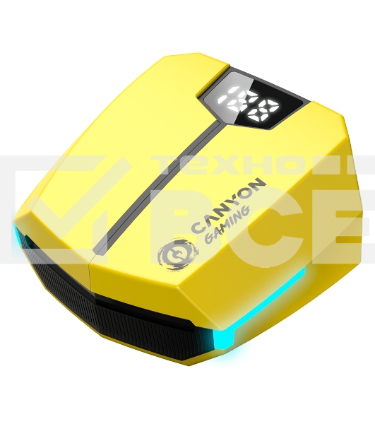 Наушники игровые CANYON headset Doublebee GTWS-2 Gaming Yellow