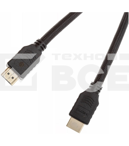 Кабель аудио-видео Cactus CS-HDMI.2-1.8 HDMI (m)/HDMI (m) 1.8м. Позолоченные контакты черный