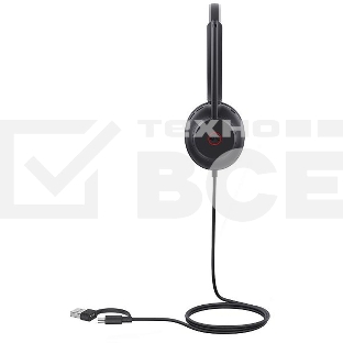 Гарнитура проводная Yealink UH35 mono UC USB-C/A черный 1308166