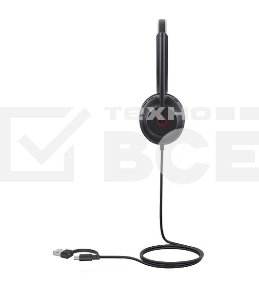 Гарнитура проводная Yealink UH35 mono UC USB-C/A черный 1308166