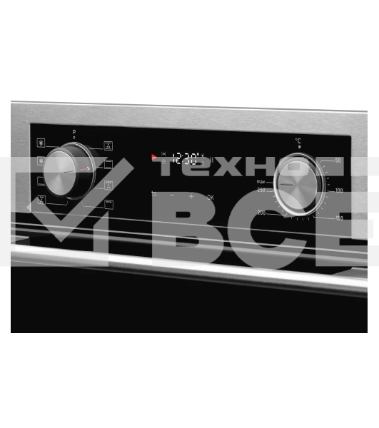 Встраиваемый духовой шкаф Kuppersberg HF 608 BX 80 л, High-Tech, 6 режимов, паровая очистка, черный, нерж. сталь