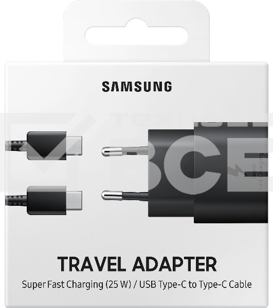 Блок питания Samsung W/O CABLE EP-TA800XBEGWW