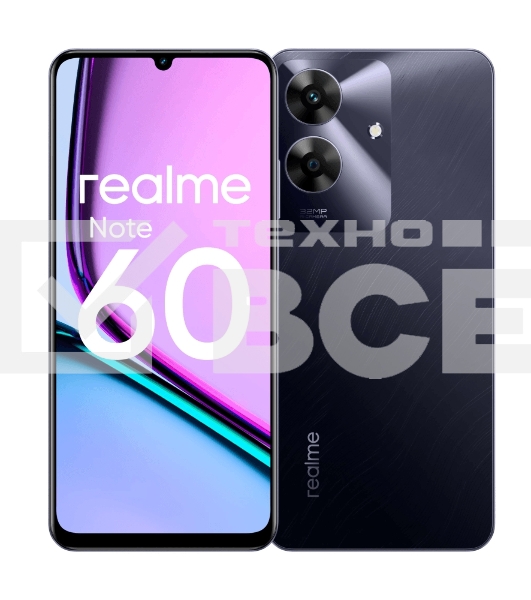 Смартфон Realme Note 60 RMX3933, 6/128Gb, черный