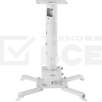 Универсальный потолочный комплект Wize Pro PRG11A-W состоящий из крепления с микрорегулировкой+штанги 15-28см +площадки к потолку для проектора, макс.расст.между креп.отверстиями 537 мм,наклон +/-15°,поворот +/- 8°,вращение 360°,до 32 кг,бел., фото4