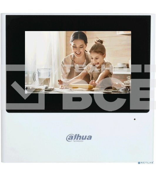 Видеодомофон DAHUA DHI-VTH2611L-WP, Dahua Wi-Fi Indoor Monitor