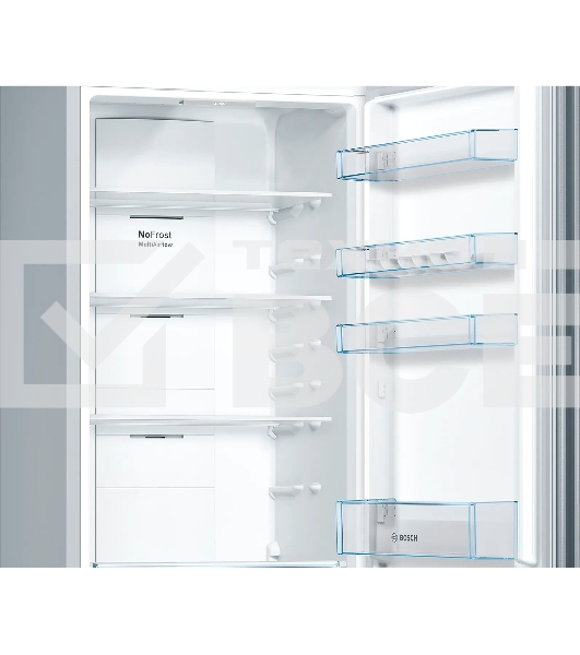 Холодильник Bosch KGN39UL30U серебристый металлик двухкамерный 279/87л морозилка снизу, No Frost