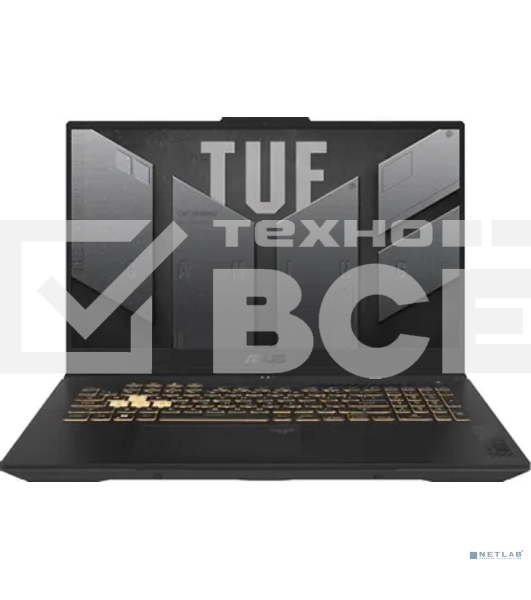 Ноутбук Asus TUF Gaming F17 FX707VJB-HX100 Core 5 210H 16Gb SSD 512Gb NVIDIA GeForce RTX 3050 6Gb 17.3' IPS FHD (1920x1080) без ОС grey WiFi BT Cam (90NR0MY5-M003R0)
