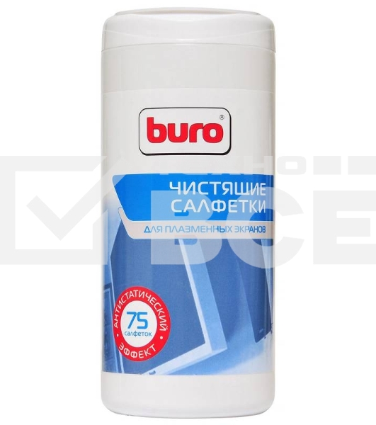 Салфетки Buro BU-Tpsm для экранов плазменных телевизоров туба 75шт влажных