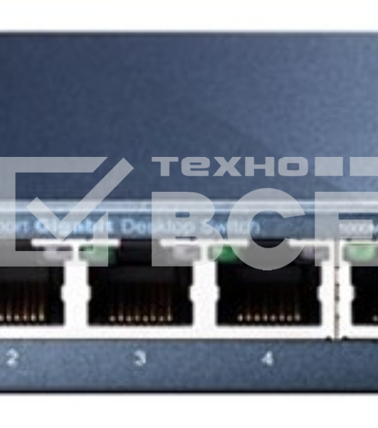 Коммутатор TP-Link SOHO TL-SG105 5-port Desktop Gigabit Switch, 5 10/100/1000M RJ45 ports, metal case