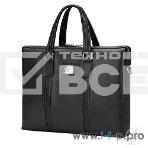 Сумка для ноутбука Сумка Continent CM-142 Black {полиэстр/эко кожа, черная 15.6