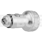 Автозарядка в прикуриватель 2хUSB с дисплеем (АЗУ) (1000+2100 mA) серебристая Rexant, фото5