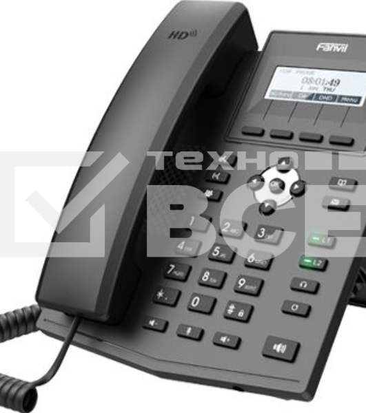 Телефон IP Fanvil X1SG черный