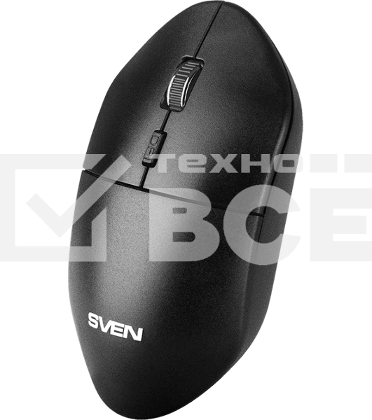 Мышь беспроводная SVEN RX-515SW черный, 1600 dpi, радиоканал, USB, кнопки - 4