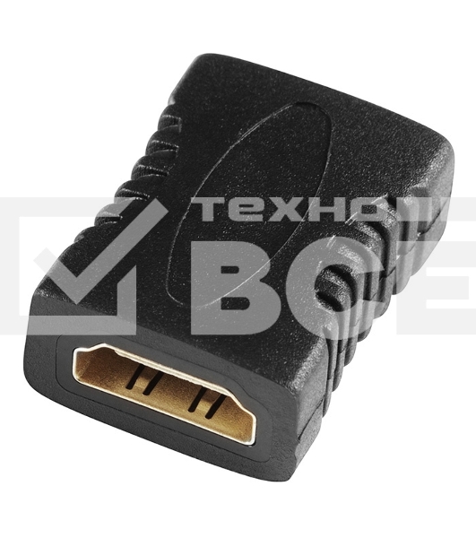 Адаптер аудио-видео Buro HDMI (f)/HDMI (f) Позолоченные контакты черный (BHP-ADP-HDMI-2.0)