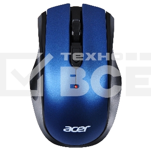 Мышь беспроводная Acer OMR031 черный/синий, 1600 dpi, радиоканал, USB, кнопки - 4