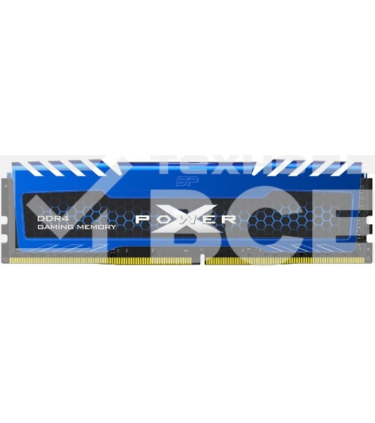 Оперативная память Silicon Power Xpower Turbine, DDR4, 8GB (1x8GB), 3600MHz, CL18, с радиатором, синий