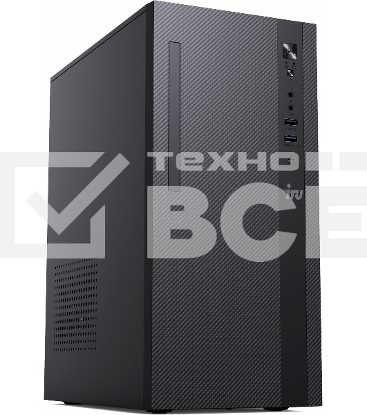 Компьютер IRU 310SC MT i5 12400 (2.5) 8Gb SSD256Gb UHDG 730 Windows 11 Professional GbitEth 400W черный (1969064)