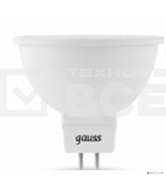 Светодиодная лампа GAUSS 101505207 LED MR16 GU5.3 7W 630lm 4100K 1/10/100