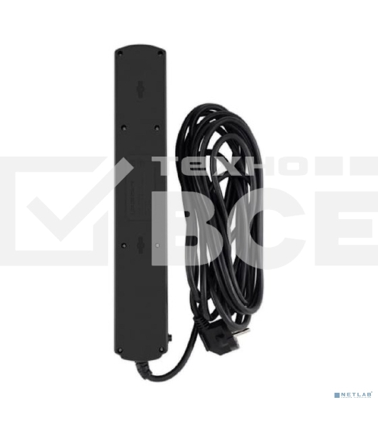 Сетевой фильтр Ippon BK-6-EU-5-10-B 5м (6 розеток) черный (коробка)