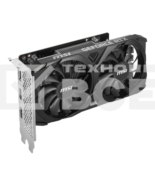 Видеокарта MSI RTX3050 VENTUS 2X E 6G OC NVIDIA RTX 3050 6Gb,  GDDR6, PCI-E 4.0, HDMIx2  DPx1 HDCP