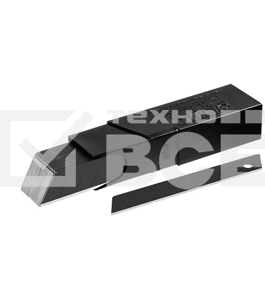 Лезвие Olfa EXCEL черный сегментированное, 8 сегментов, 18 мм, 50 шт, в боксе