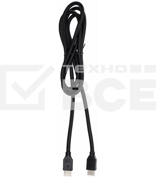 Кабель аудио-видео Cactus CS-HDMI.2-1.8 HDMI (m)/HDMI (m) 1.8м. Позолоченные контакты черный