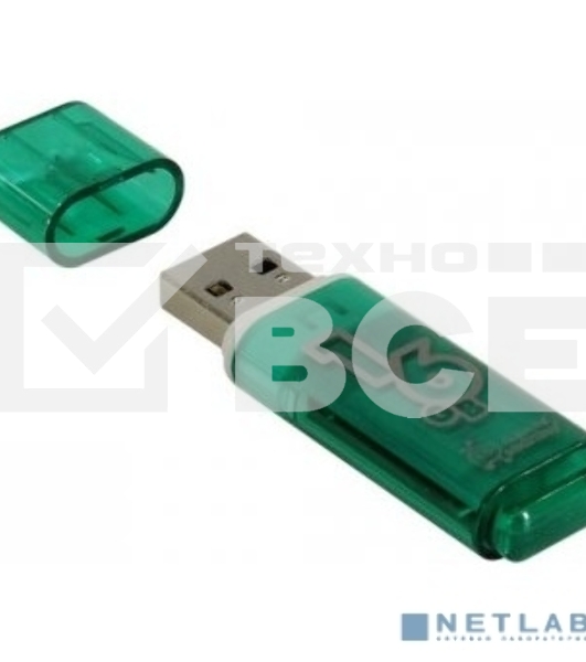 Флеш диск 16Gb Smart Buy Glossy series Green