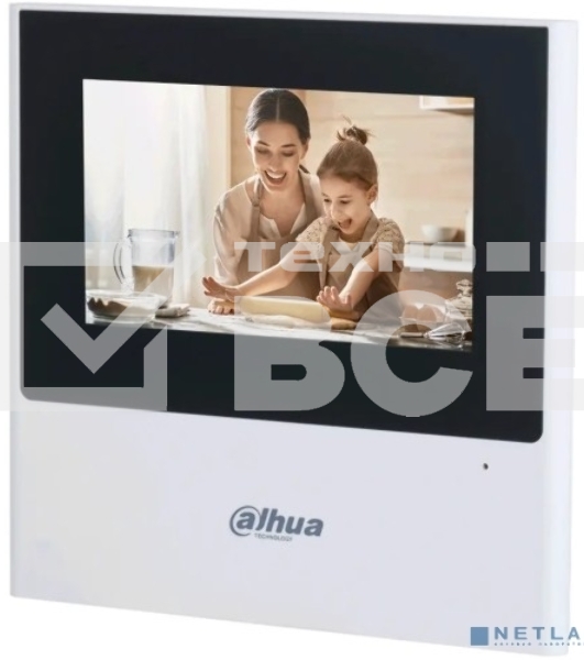 Видеодомофон DAHUA DHI-VTH2611L-WP, Dahua Wi-Fi Indoor Monitor