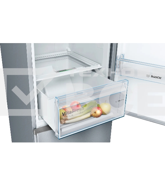 Холодильник Bosch KGN39UL30U серебристый металлик двухкамерный 279/87л морозилка снизу, No Frost