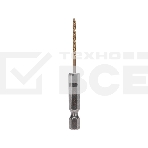 Сверло по металлу Kranz KR-91-5500 2мм Р6М5 ТИТАН шестигранный хвостовик DIN 338 (уп.1шт), фото4