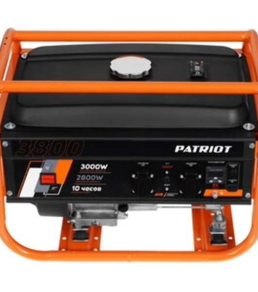Электрогенератор бензиновый Patriot GRS 3800, 3 кВт, 62 дБ, 40 кг