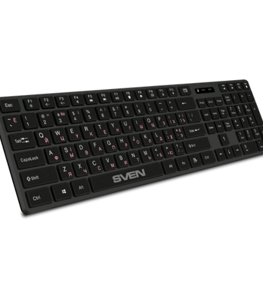 Клавиатура SVEN KB-E5300W беспроводная, радиоканал, чёрный