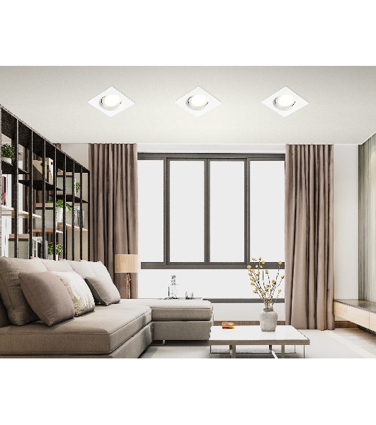Светильник Ambrella light TN1143 WH белый IP44 GU5.3 95*95*38
