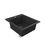 Мойка для кухни BAU Stil Black stone 42х50, выпуск с сифоном в комплекте, черный камень, фото5